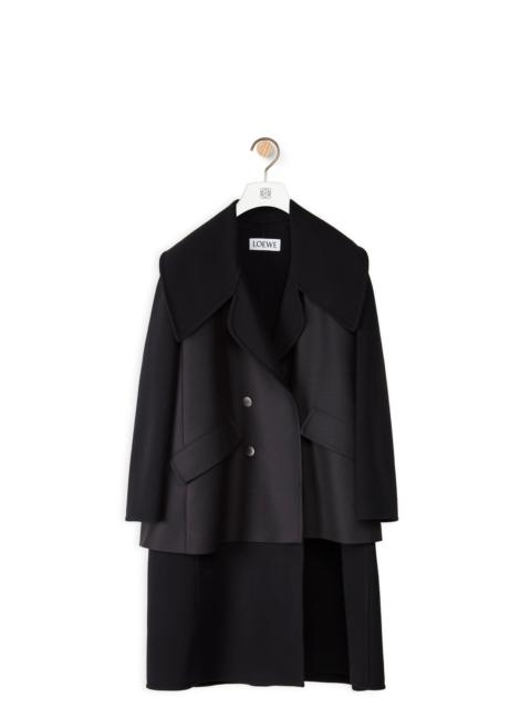 Loewe Cocoon coat in wool and cashmere