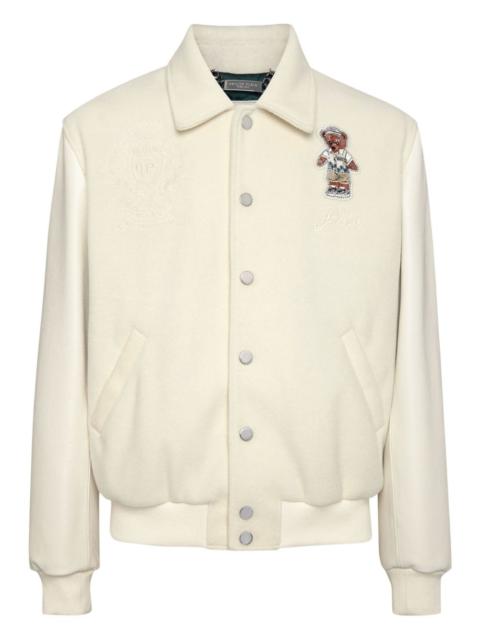 PHILIPP PLEIN bear-embroidered jacket