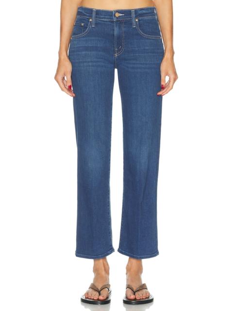 MOTHER The Mid Rise Rambler Zip Flood Jeans