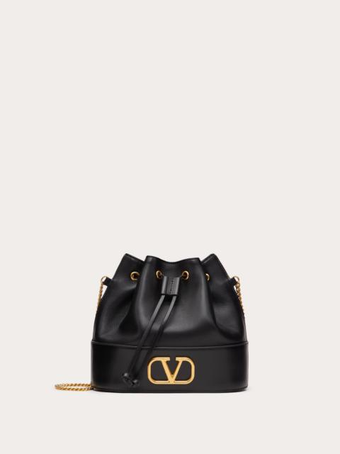 Valentino MINI BUCKET BAG IN NAPPA WITH VLOGO SIGNATURE CHAIN