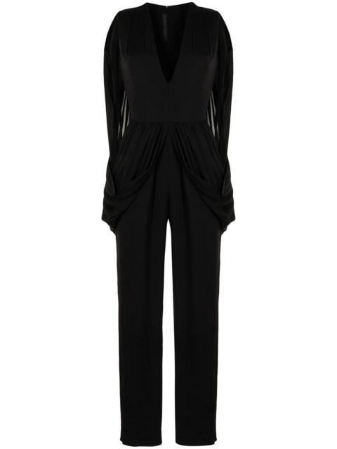 ELIE SAAB V-plunge cape jumpsuit