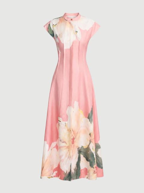 baby pink halter dress IRISIA LACE HALTER MAXI DRESS main image 0
