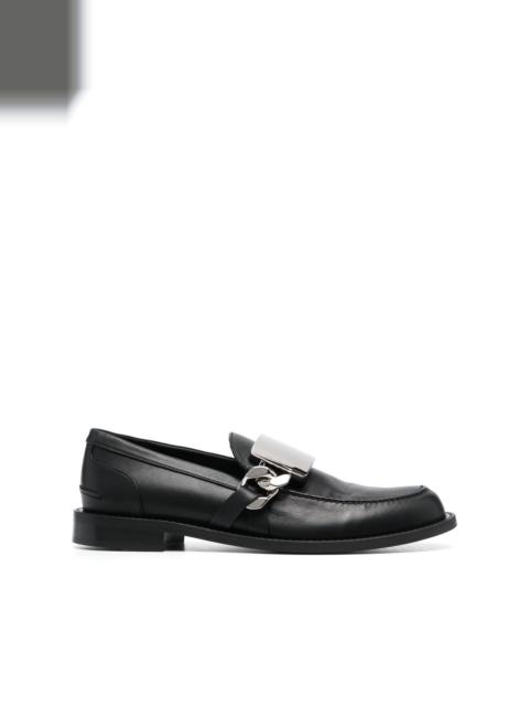 JW Anderson chain-detail leather loafers