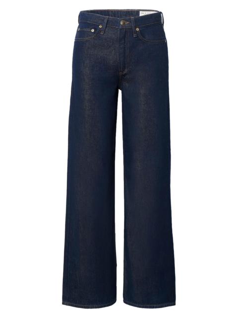 rag & bone Women's Logan Featherweight Wide-Leg Jeans - Duskrinse