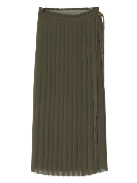 AMI Paris pleated midi skirt