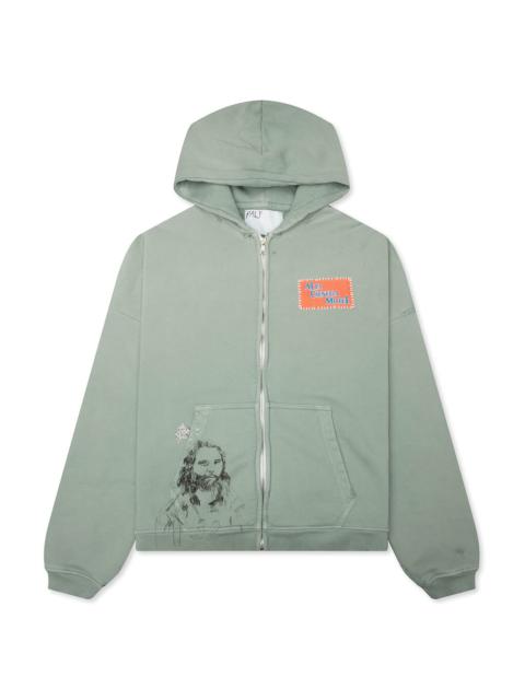 Paly ALTA CIENEGA ZIP HOODIE - GREEN