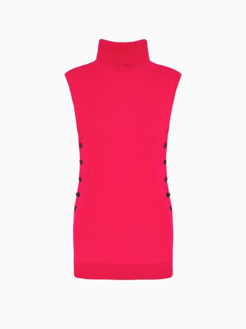 GIORGIO ARMANI Virgin wool mock-neck top