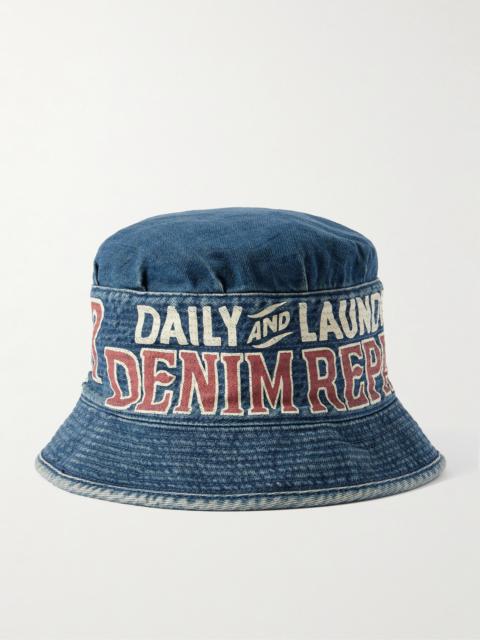 Kapital Laundry Printed Denim Bucket Hat