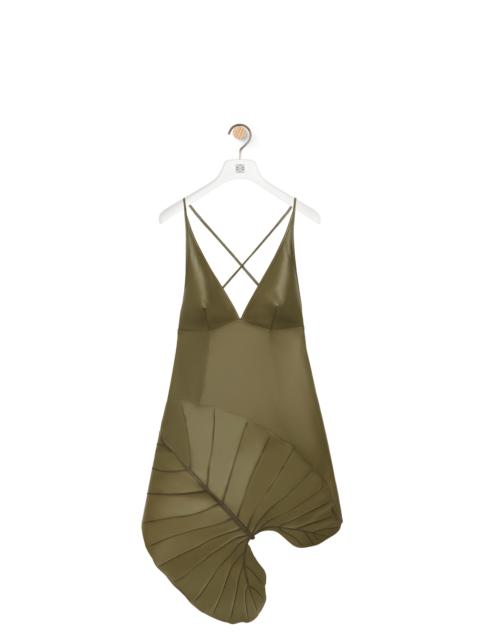 Loewe Leaf intarsia dress in nappa
