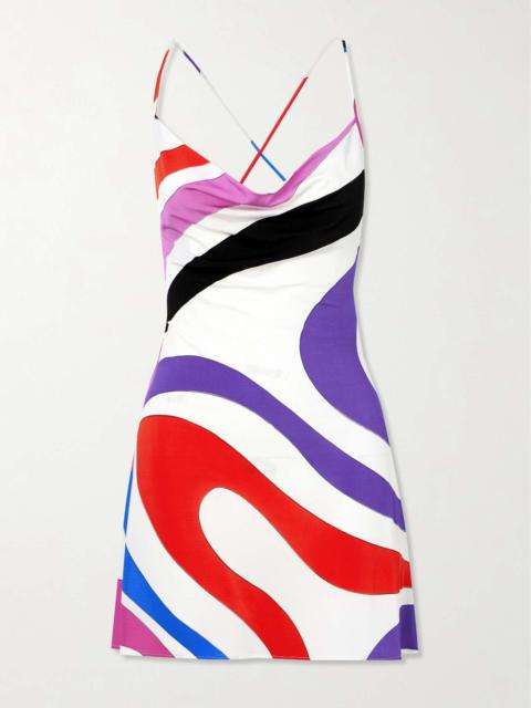 PUCCI Printed satin-jersey mini dress