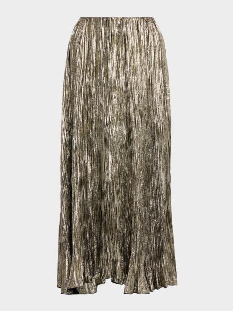 ULLA JOHNSON Elsa Pleated Maxi Skirt