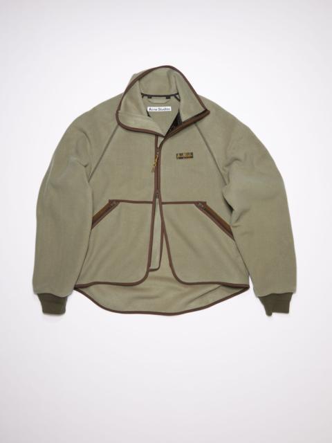 Acne Studios Polar fleece jacket - Khaki green