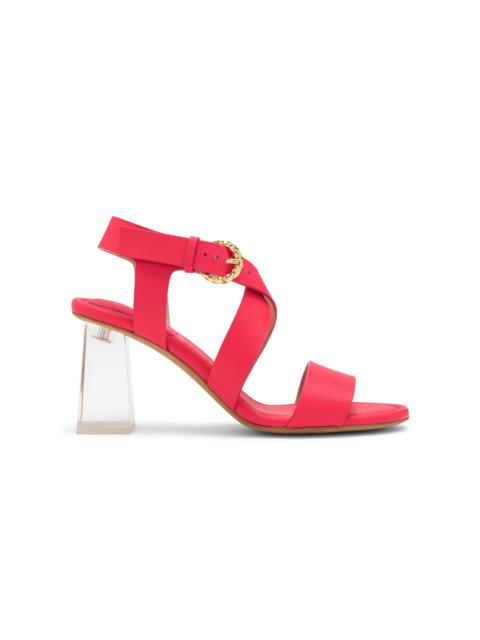 ULLA JOHNSON Elora Criss-Cross Leather Sandals pink