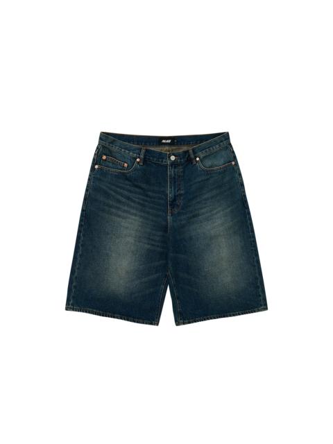 PALACE BAGGY JEAN SHORT DARK STONE WASH
