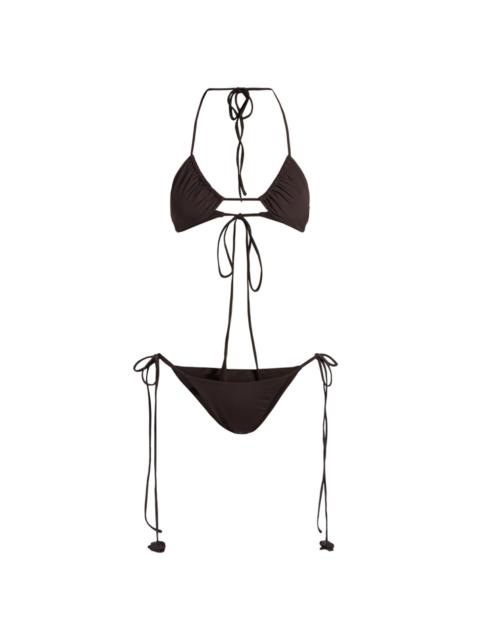 MAYGEL CORONEL Women's Arazo String Bikini - Habano