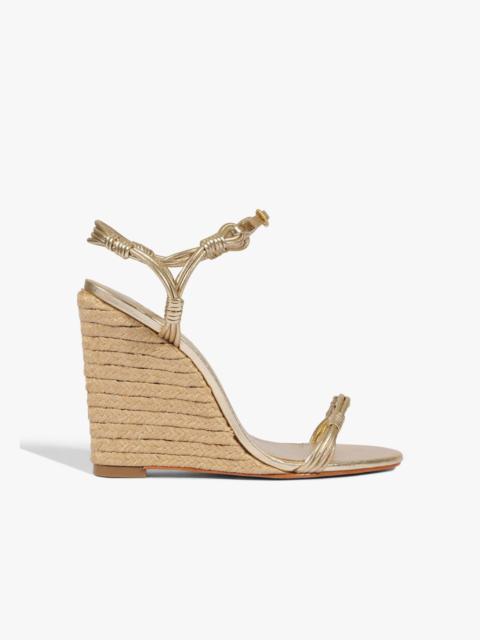 SCHUTZ Nara Wedge Leather Sandal