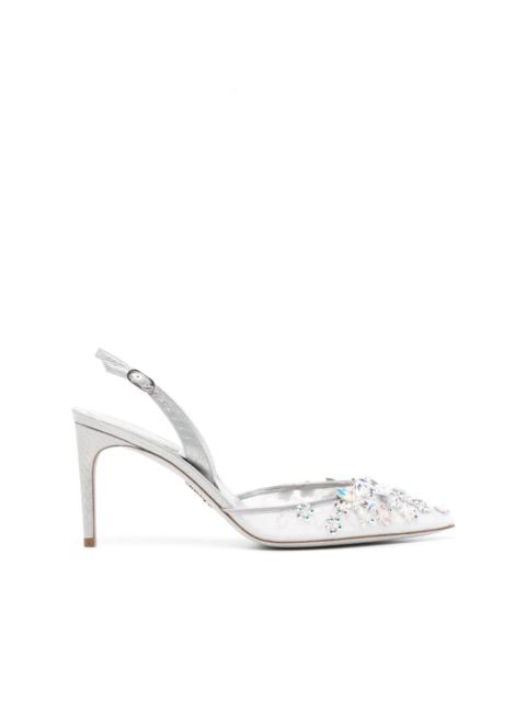 crystal embellishment pumps