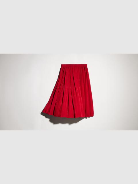 GUCCI Interlocking G chain silk jacquard midi skirt