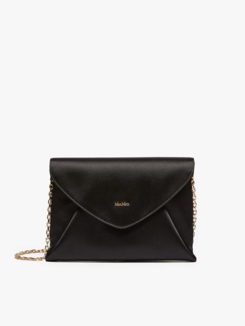 Max Mara ENVELOPE Viscose and silk satin clutch bag