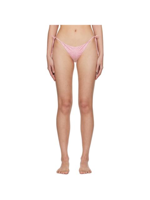 VERSACE Pink Barocco Bikini Bottom
