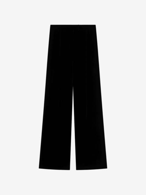 Valentino textured wide-leg trousers