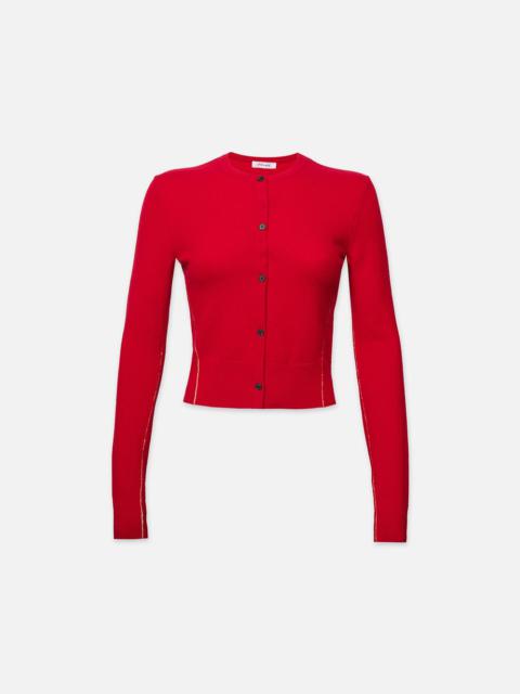 FRAME Lunar New Year Cashmere Cardi in Red