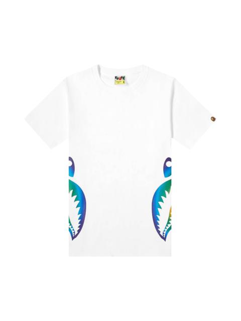 A BATHING APE® BAPE Rainbow Side Shark Tee 'White'