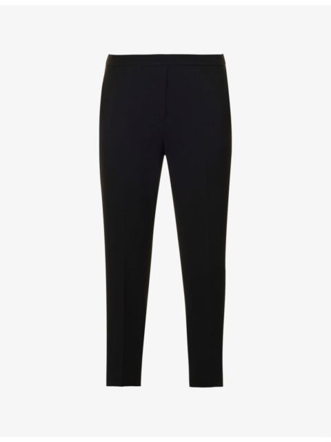 Theory Treeca relaxed-fit straight-leg high-rise woven trousers
