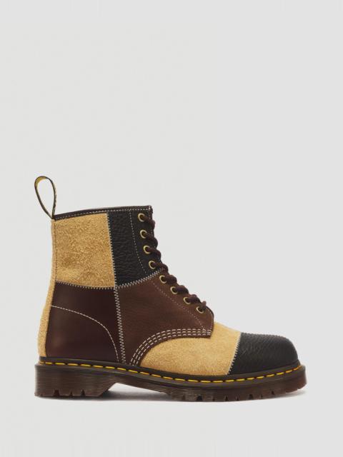 Dr. Martens 1460 PWRK 8 Eye Leather & Nubuck Lace Up Boots