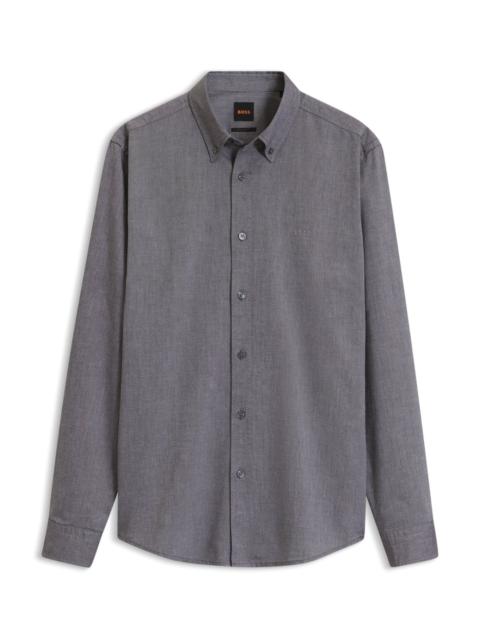 BOSS REGULAR-FIT BUTTON-DOWN SHIRT IN OXFORD COTTON