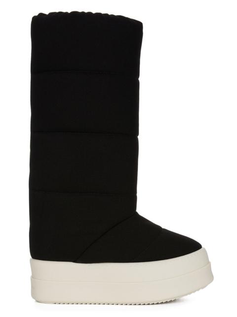 Rick Owens DRKSHDW Rick Owens Drkshdw Mega Bumper Knee High Lunar Boots Black/Milk