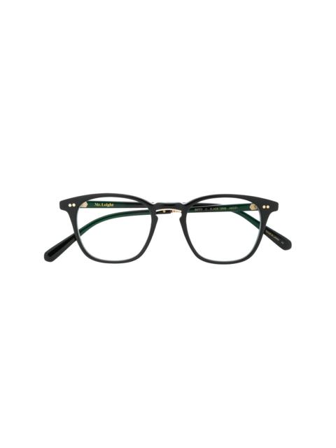 Garrett Leight square frame glasses