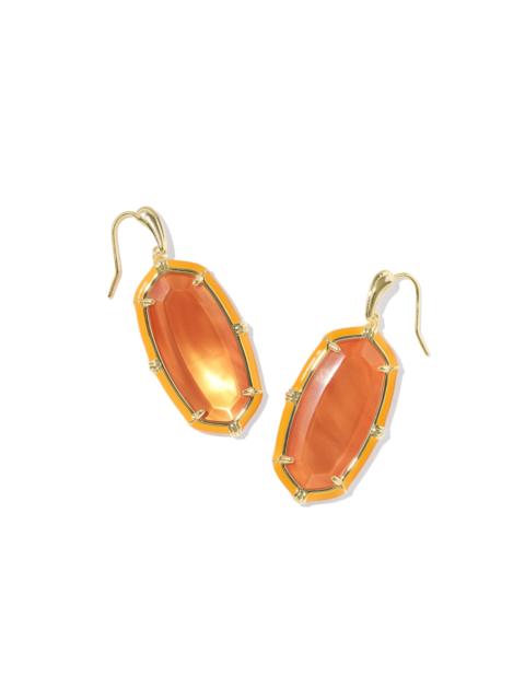 KENDRA SCOTT Elle Gold Enamel Drop Earrings