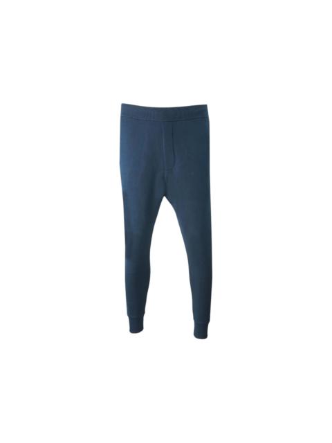 DSQUARED2 Dsquared2 Maple Leaf Branded Navy Sweatpants Blue