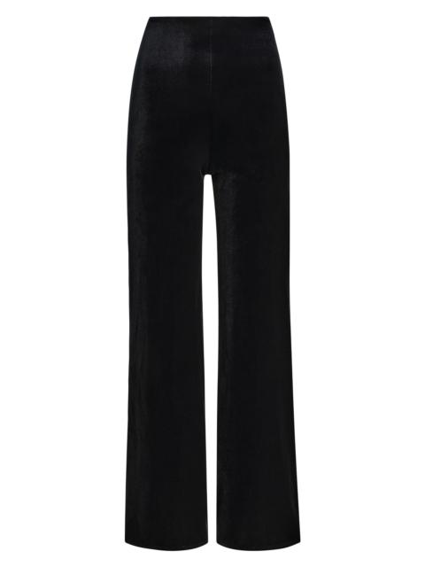 commando Women's Velvet Wide-Leg Pants - Black