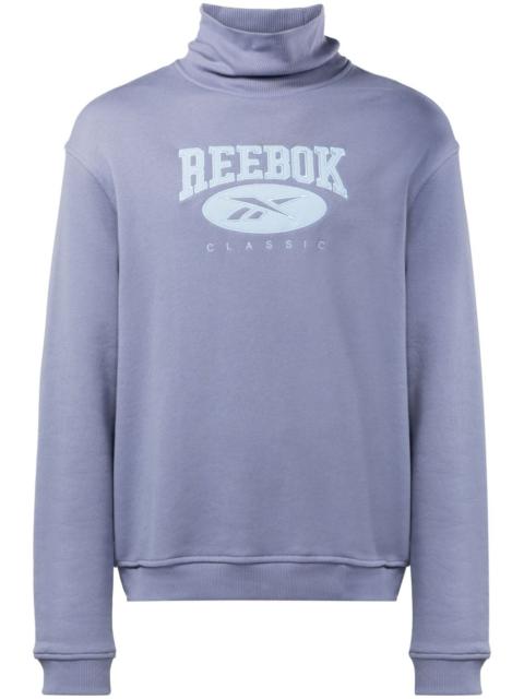 Reebok logo-appliquÃ© roll-neck sweatshirt
