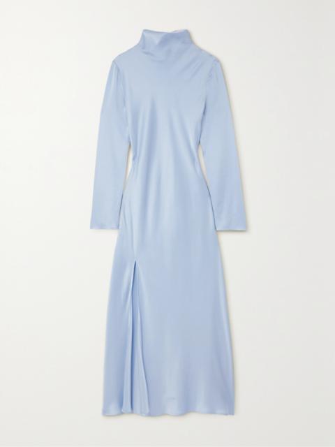 LAPOINTE Satin Midi Dress