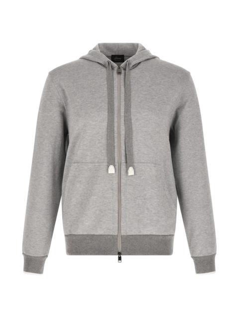 Brioni Piquet cotton hoodie
