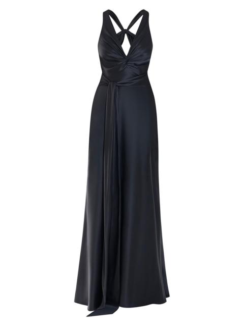 ZHIVAGO Women's Halterneck A-Line Gown - Black