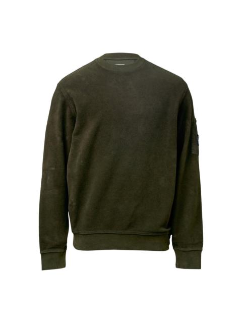 C.P. Company Crew Neck Sweatshirt Brushed Emerized Diagonal Fleece
