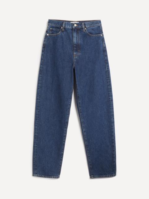 FRAME The Neat High-Rise Barrel-Leg Jeans in Lavish