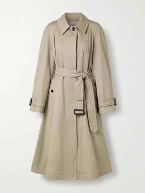 Burberry Ellingham Belted Cotton-gabardine Trench Coat