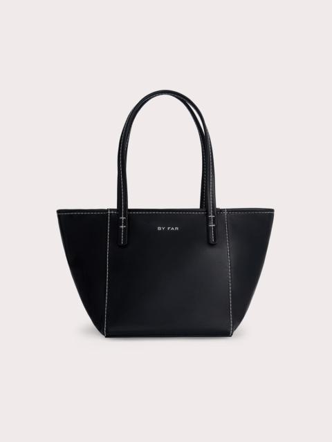 BY FAR BAR TOTE BLACK BOX CALF LEATHER