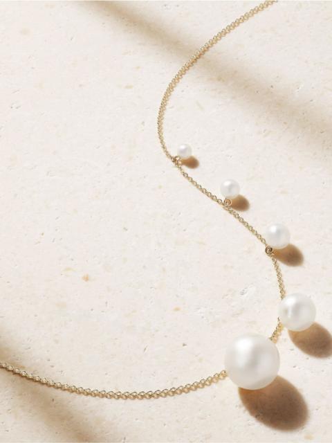 SOPHIE BILLE BRAHE Lou Esemble 14-karat recycled gold pearl necklace Gold