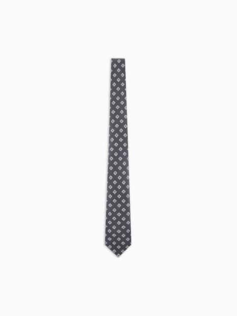 GIORGIO ARMANI PRINTED SILK TIE