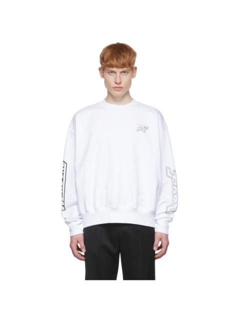 White Cotton Sweatshirt