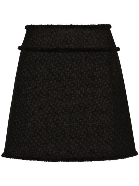 Dolce & Gabbana Bouclé Mini Skirt