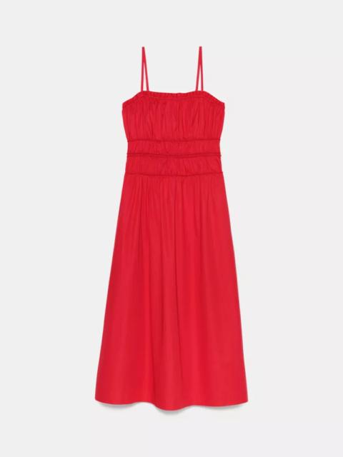 kate spade Smocked Strapless Midi Dress