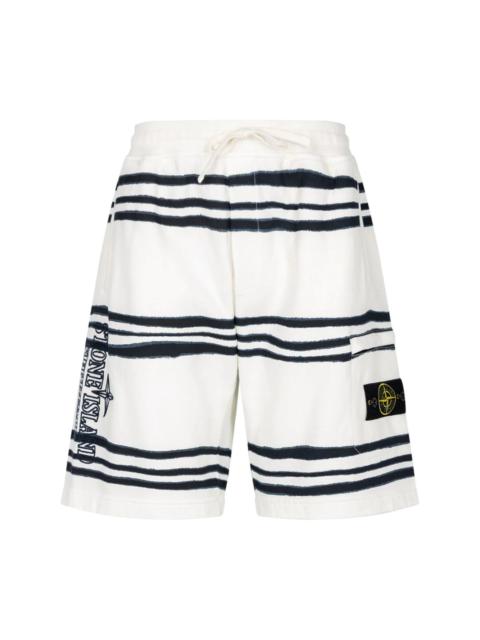 x Stone Island striped shorts