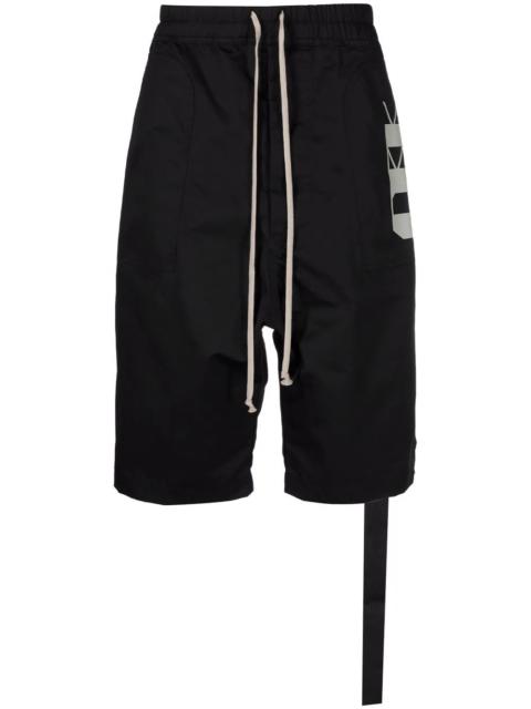 Rick Owens DRKSHDW graphic-print knee-length shorts